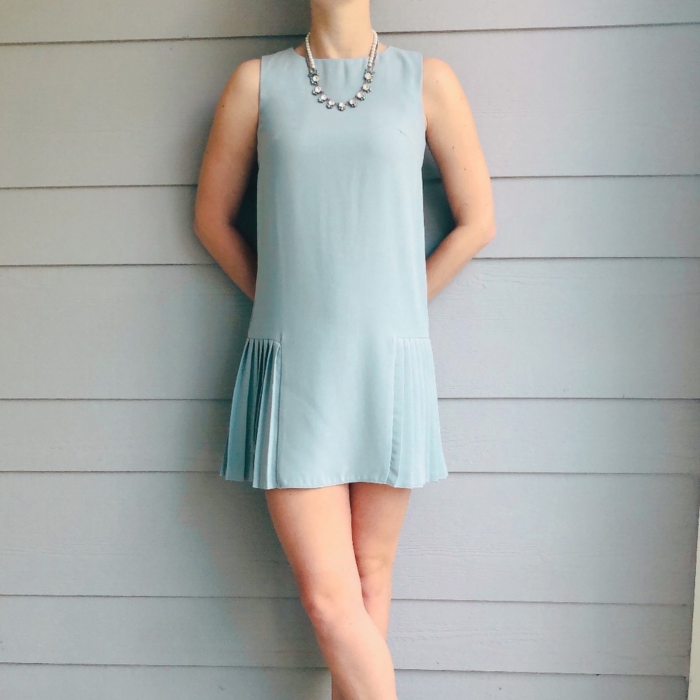 ASOS Aqua Swing Dress with Side Pleats